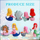 4Pcs Mermaid Cake Topper, Little Cute Mermaid Doll Figurines, Mermaid Birthday Cake Cupcake Topper Decorations For Kids Girls Me