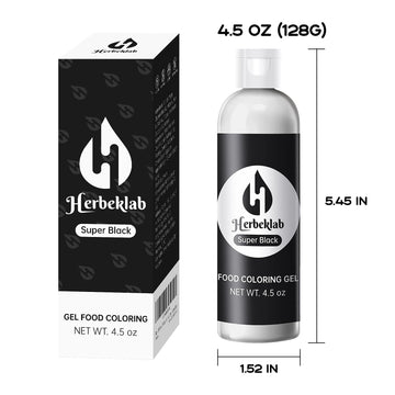 Black Food Coloring Gel 4.5 Oz Professional Grade Super Black Food Dye Concentrated Gel Food Coloring For Icing Baking Cake Deco