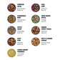 Tiesta Tea Fall Medley Dry Flight Set - Assorted Herbal, Black, Chai, Fruit Tea Blends - Caffeine Free Loose Leaf Sampler with 9 Pouches