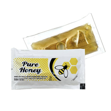 Honey Lovers Gift Pack - 50 Individual Packets Of Pure Honey - Perfect For Tea, Coffee, Travel, And Snacking, Single Serve Packe