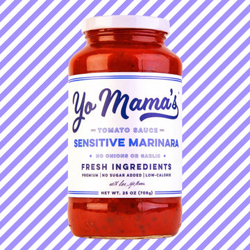 Yo Mamas Foods Sensitive Marinara Pasta Sauce, No Sugar Added, Low Carb, Gluten Free, 3 Pack (25 oz each)