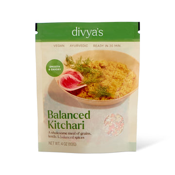Divya's Balanced Kitchari, Smooth & Savory, One-Pot Ayurvedic Meal with Grains, Lentils, & Spices, Healthy & Nourishing Plant-Ba