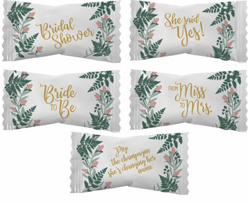 Party Sweets Bridal Shower Buttermints, Individually Wrapped, 7 oz, Pack of 6, White, 330 Pieces