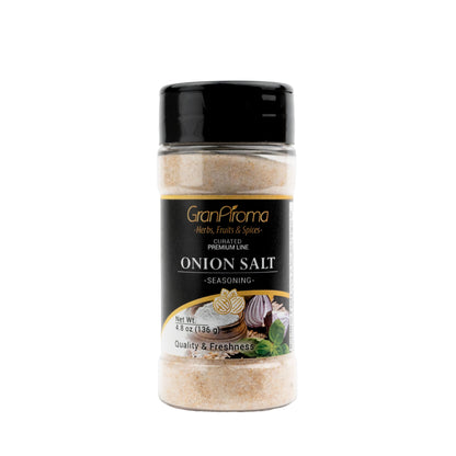 GranAroma Onion Salt, Savory Flavor, Versatile Seasoning (4.8 Ounce)
