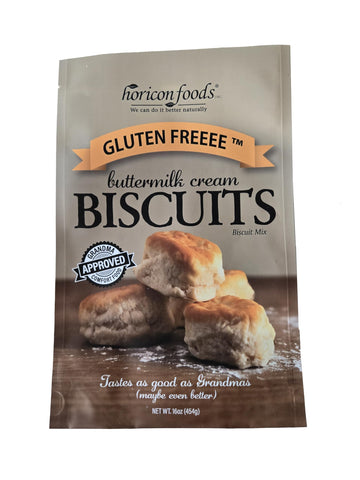Glutenfreeee Gluten Free Buttermilk Cream Biscuit Mix, 16 Ounce - Delicious, Breakthrough Recipe, Just Like Grandmas But No Glut