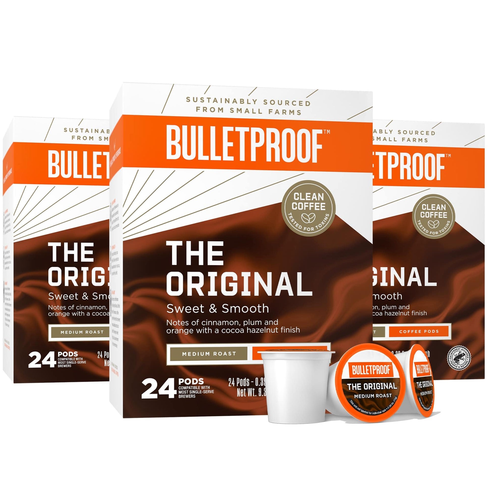 Bulletproof Original Medium Roast Single-Serve Pods, 72 Count, 100