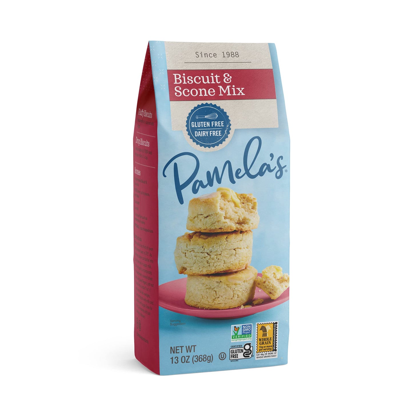 Pamelas Products Gluten Free Biscuit and Scone Mix, 13 Ounce