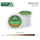 Green Mountain Coffee Roasters Half Caff Medium Roast K-Cup Pods, 96 Count (4 Packs of 24)