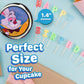 30 X Edible Cupcake Toppers Themed Of Alice In Wonderland Collection Of Edible Cake Decorations | Uncut Edible On Icing Sheet