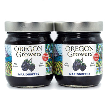 Oregon Growers Marionberry Fruit Spread - Marionberry Jam Made In Oregon, Blackberry Jam, Blackberry Fruit Spread, All Natural I