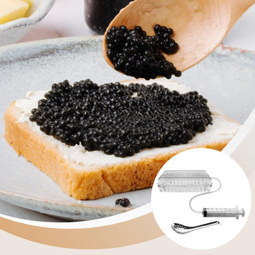 Molecular Gastronomy Kit, Spherical Caviar Maker Box Kit, Includes Caviar Box, Tube, Syringe, And Caviar Spoon, 96 Molecular Gas