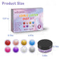 HAIOLORPRO Edible Glitter for Cakes & Drinks, 8 Colors Luster Dust, 3g/Bottle