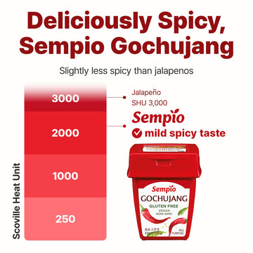 Sempio Gluten-Free Gochujang - Korean Red Chili Pepper Paste, Spicy, Sweet And Savory Sauce, Traditional Fermented Condiment For