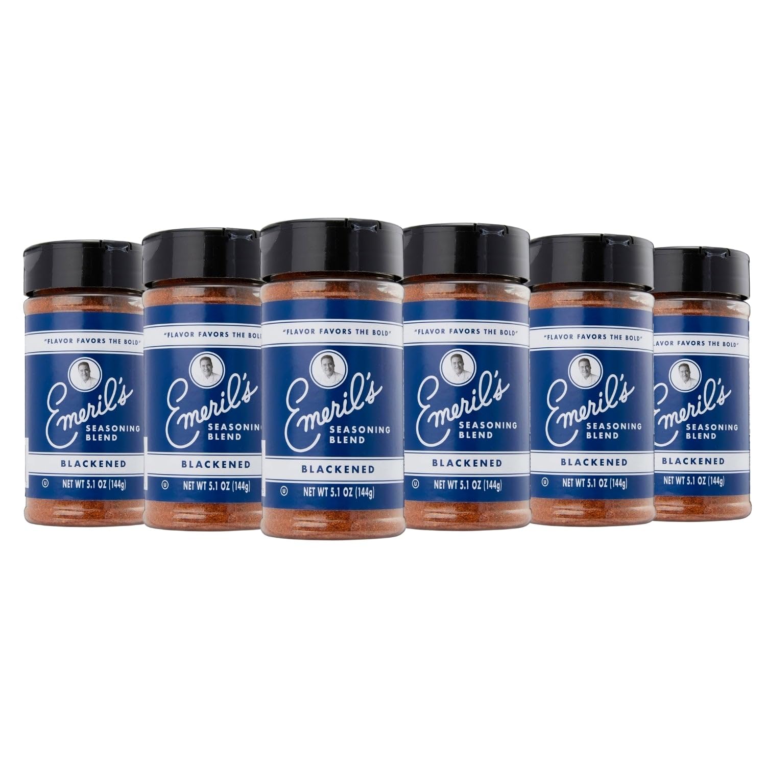 Emeril Lagasse Seasoning Blend 6-Pack - Original Essence, Cajun, Blackened, Chicken Rub, Steak Rub, Rib Rub - 5 Oz Each