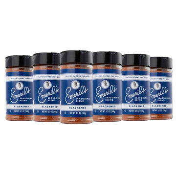 Emeril Lagasse Seasoning Blend 6-Pack - Original Essence, Cajun, Blackened, Chicken Rub, Steak Rub, Rib Rub - 5 Oz Each