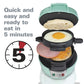 Hamilton Beach Breakfast Sandwich Maker With Egg Cooker Ring, Customize Ingredients, Perfect For English Muffins, Croissants, Mini Waffles, Perfect White Elephant Gifts, Mint (25482)