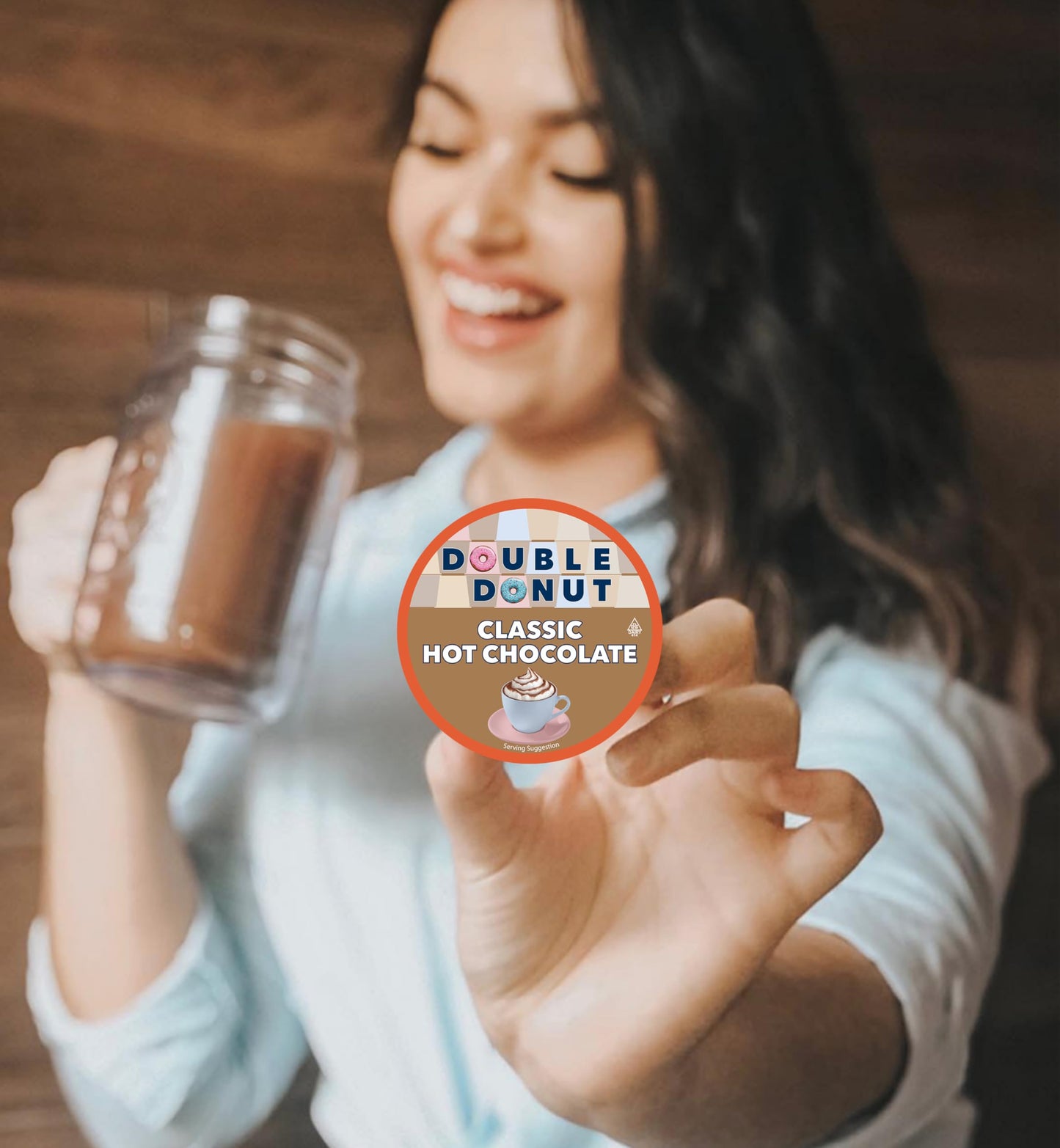 Double Donut Coffee Hot Chocolate Pods for Keurig K Cups malt-inspired  Single Serve Classic Hot Cocoa Pods  24 Count