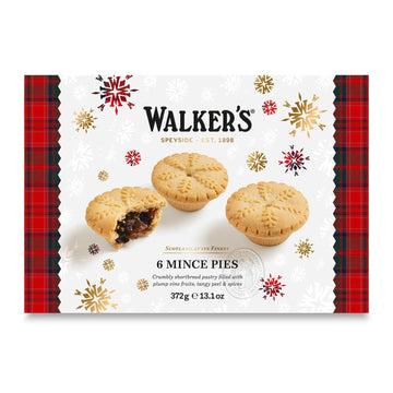 Walkers Mince Pies - 6 Count (Pack Of 3) - Luxury Holiday Treats And Dessert From Scotland, Suitable For Vegetarians