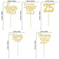 30Pcs 25Th Birthday Cupcake Toppers Twenty Five Legal 25Th Cupcake Picks Cheers To 25 Years Old Cake Decorations For 25Th Birthd
