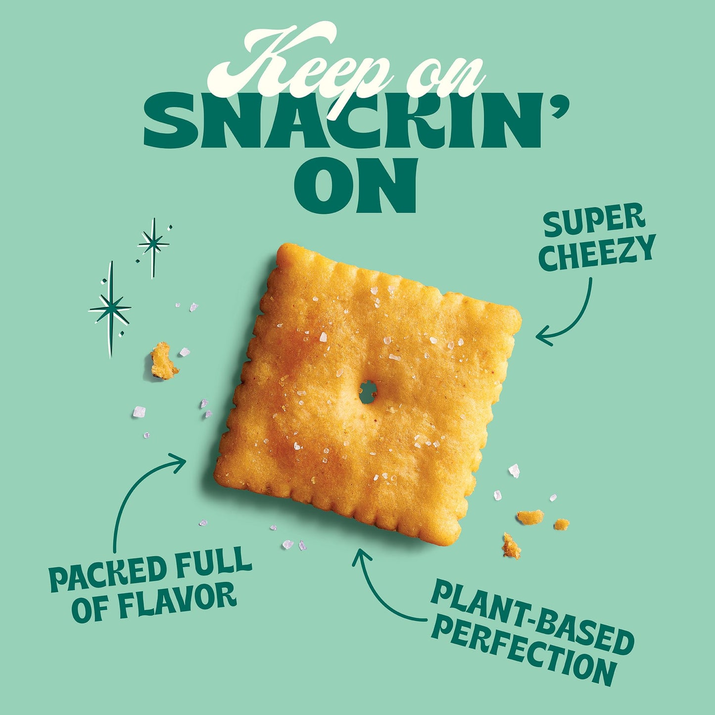 Back to Nature Cheese Flavored Crackers - Non-GMO, Made with Wheat Flour, Vegan, Delicious Snacks, Cheezy Square, 5 Ounce