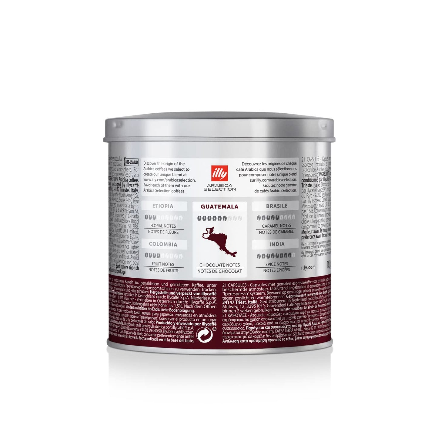 illy Coffee iperEspresso Capsules - Single-Serve Coffee Capsules & Pods - Single Origin Coffee Pods - Guatemala Bold Roast  Notes of Chocolate - For iperEspresso Capsule Machines - 21 Count