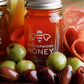 Bee Harmony Rare Varietals Honey Flight, Mini Honey Gift Set, 4 Jars, 3 Oz Each, Premium, Raw (Acacia, Buckwheat, Blueberry Blos