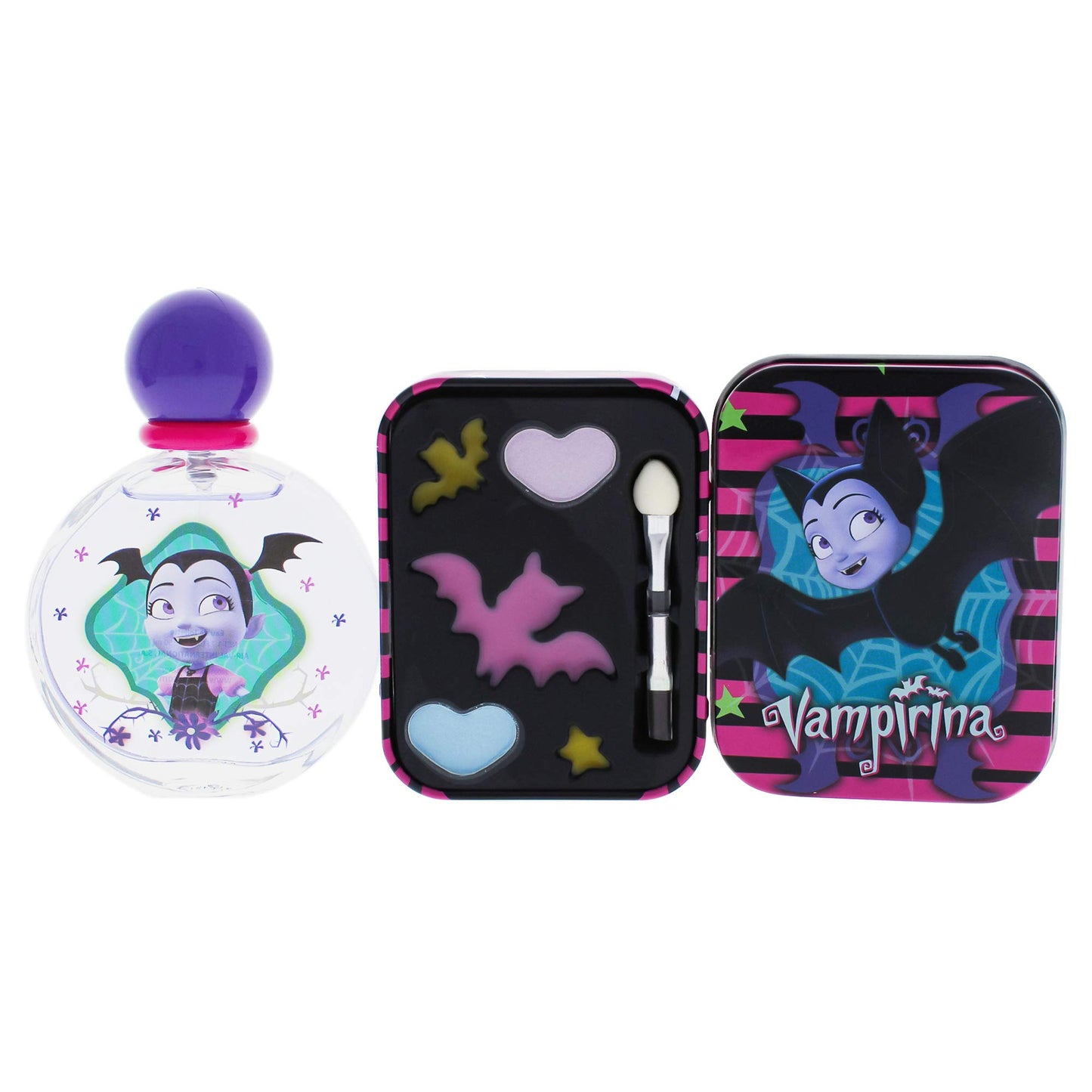Vampirina By Disney Edt Spray 1.7 Oz & Cosmetic Kit With Eye Shadow And Lip Balm And Brush(D0102Hx0A57.)