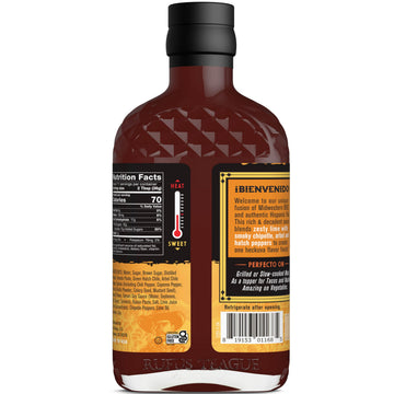 Rufus Teague Tres Chiles Pica Dulce BBQ Sauce with Sweet Heat  3 Pack  enhanced Barbecue Sauces with Natural Ingredients  Award-Winning Bold Flavor  Gluten-Free  Non-GMO  14 oz