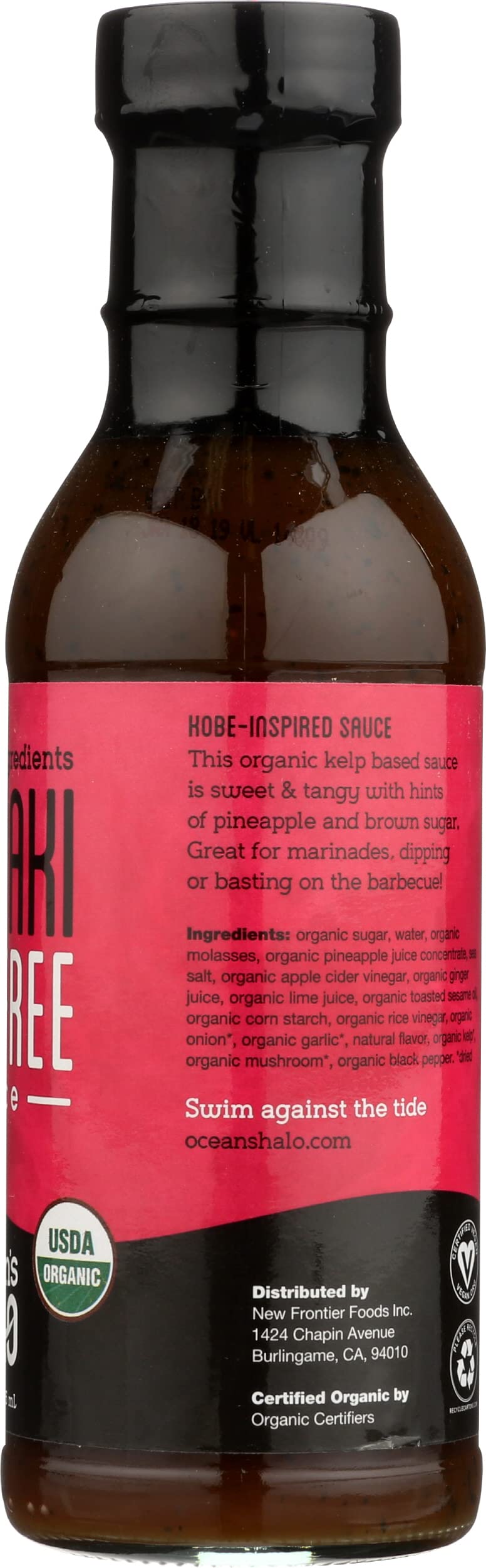 Ocean'S Halo Teriyaki Sauce, Soy Free, Gluten Free, 12 Ounces (Pack Of 6)
