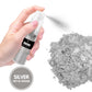 DecorRom Luster Dust Edible Set - 5 Food Grade Shimmer Powders in Spray Bottle - Silver Color