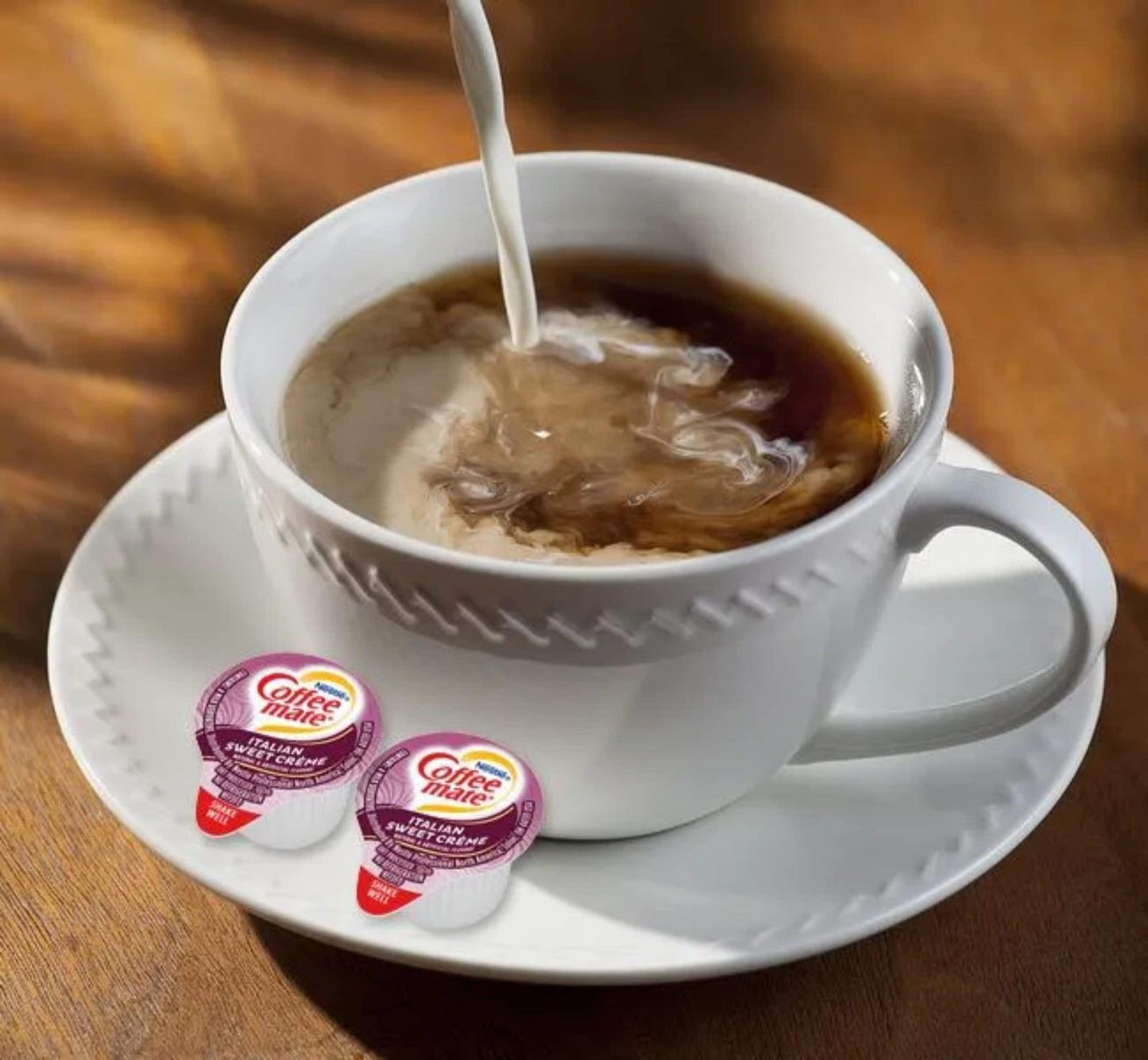 Coffee-mate 84652 Liquid Coffee Creamer, Italian Sweet Creme, 0.375 oz Cups, 50/Box