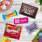 Mars M&M'S, Skittles, Snickers & Starburst Easter Basket Stuffers Variety Pack, 65 Ct Bulk Bag