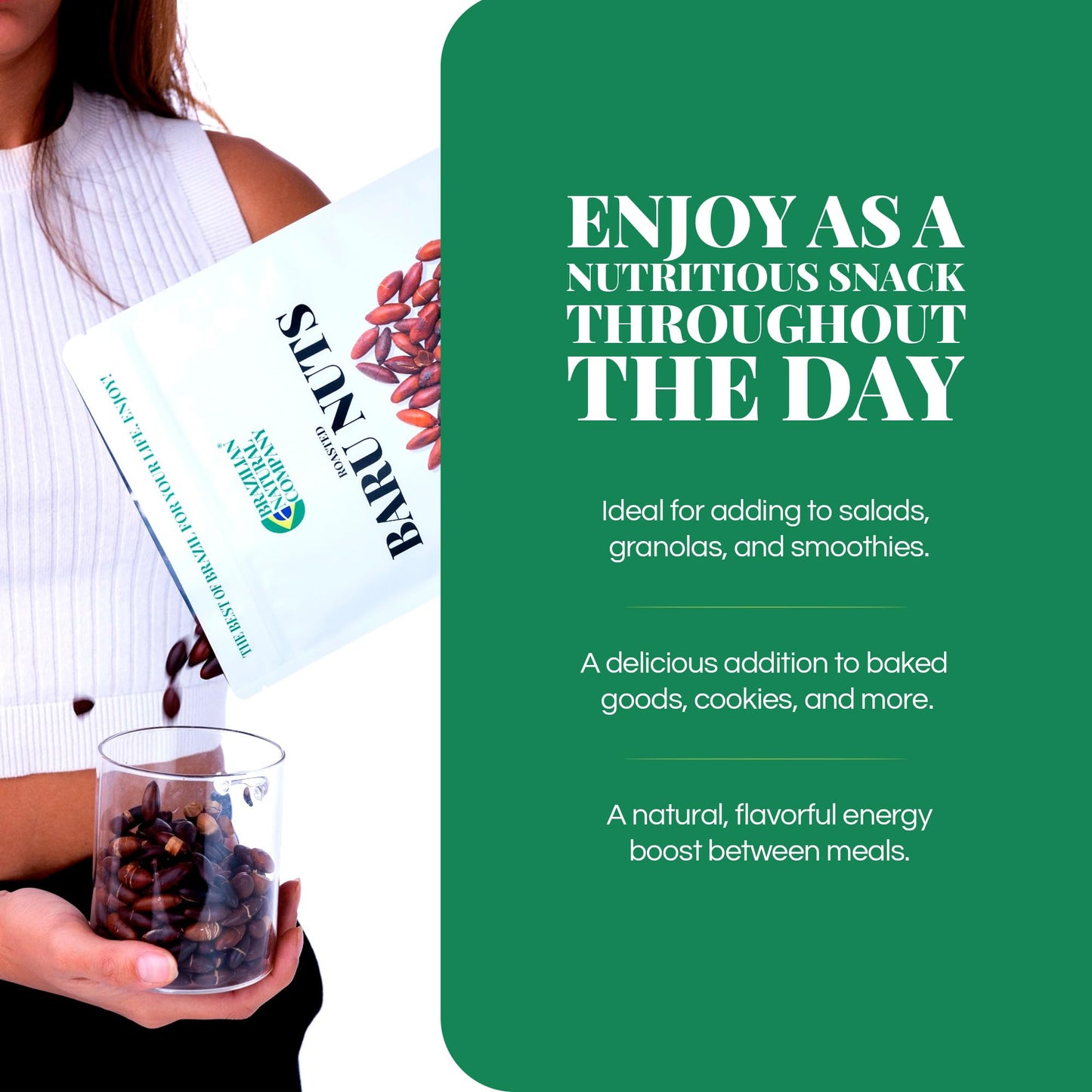 Baru Nuts Kit, 20 oz - Rich in Vitamins and Minerals - Natural Source of Energy and Well-Being - Whole, Plant-Based - No Added G