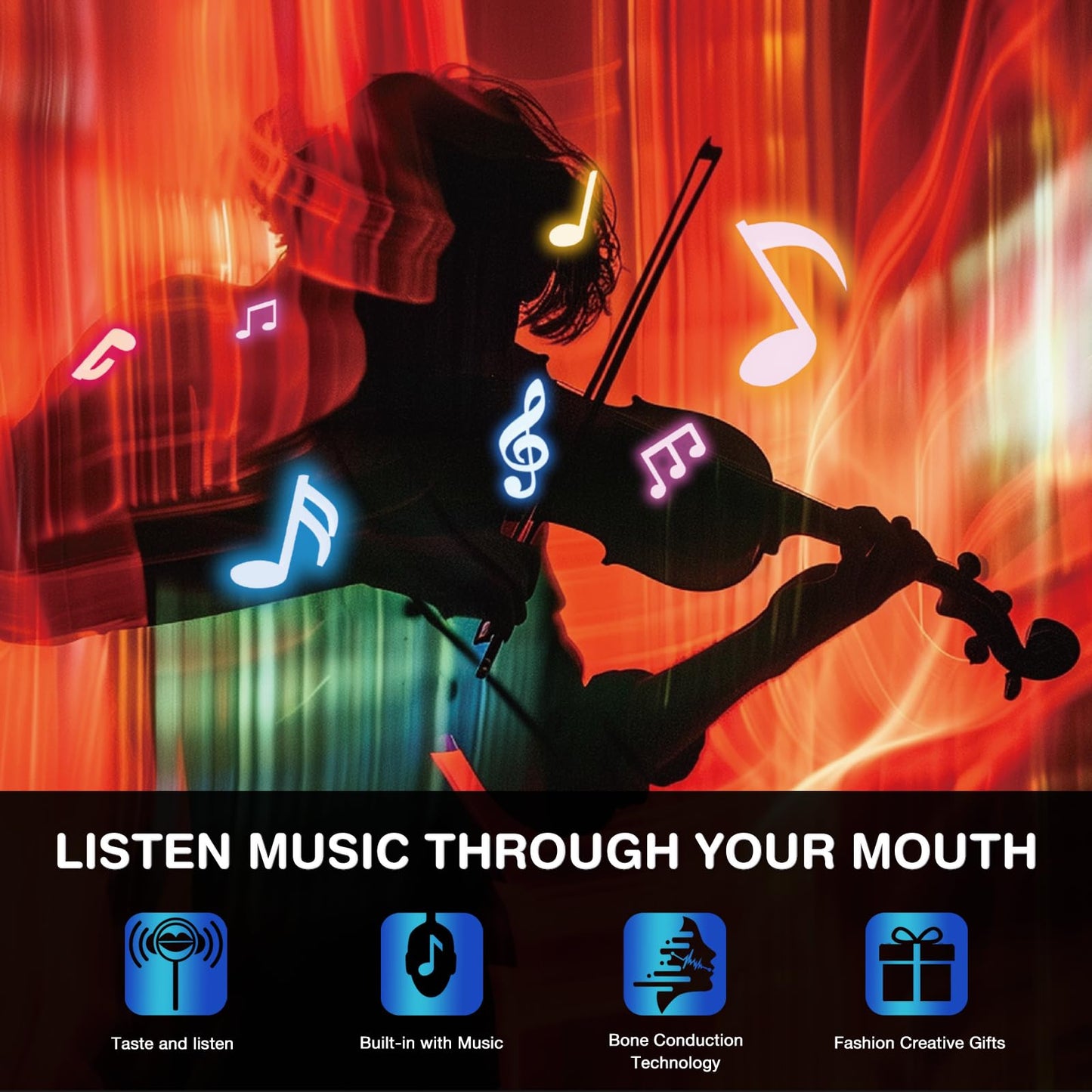 Amos Audio Lollipop (Natural Blueberry) Music Lollipop Suckers -Up To Something- Fat Free Singing Lollipop, For Kids Classmates