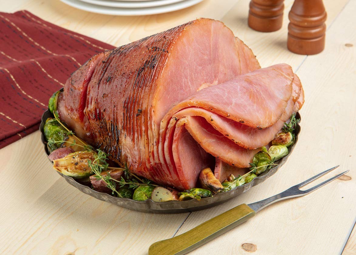 Burgers Smokehouse Traditional Cooked Country Ham, Spiral Sliced, 10-11.5 lbs