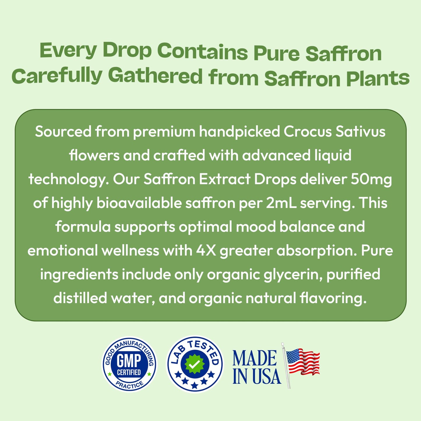Saffron dietary products for Kids & mature-themeds - Made with Pure Saffron Extract - Vegan  Fast Absorbing - Mix with Drinks - Supports Eye Health  Emotional Balance and Antioxidant Level Boost (Strawberry  60mL)