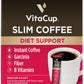 Vitacup Slim Instant Coffee Packets, With Garcinia, Fiber, B Vitamins, Skinny Coffee, Bold & Smooth, Medium Dark Roast, 100% Ara