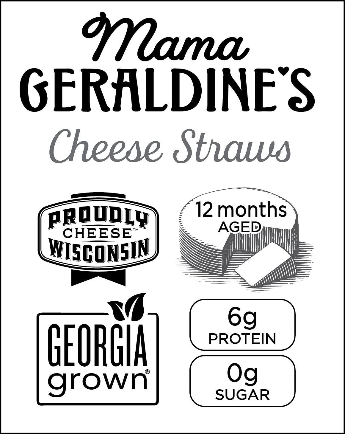 Mama Geraldines Chipotle Cheese Straws - Spicy Baked Snacks - 4.5 oz Box (1 Pack)