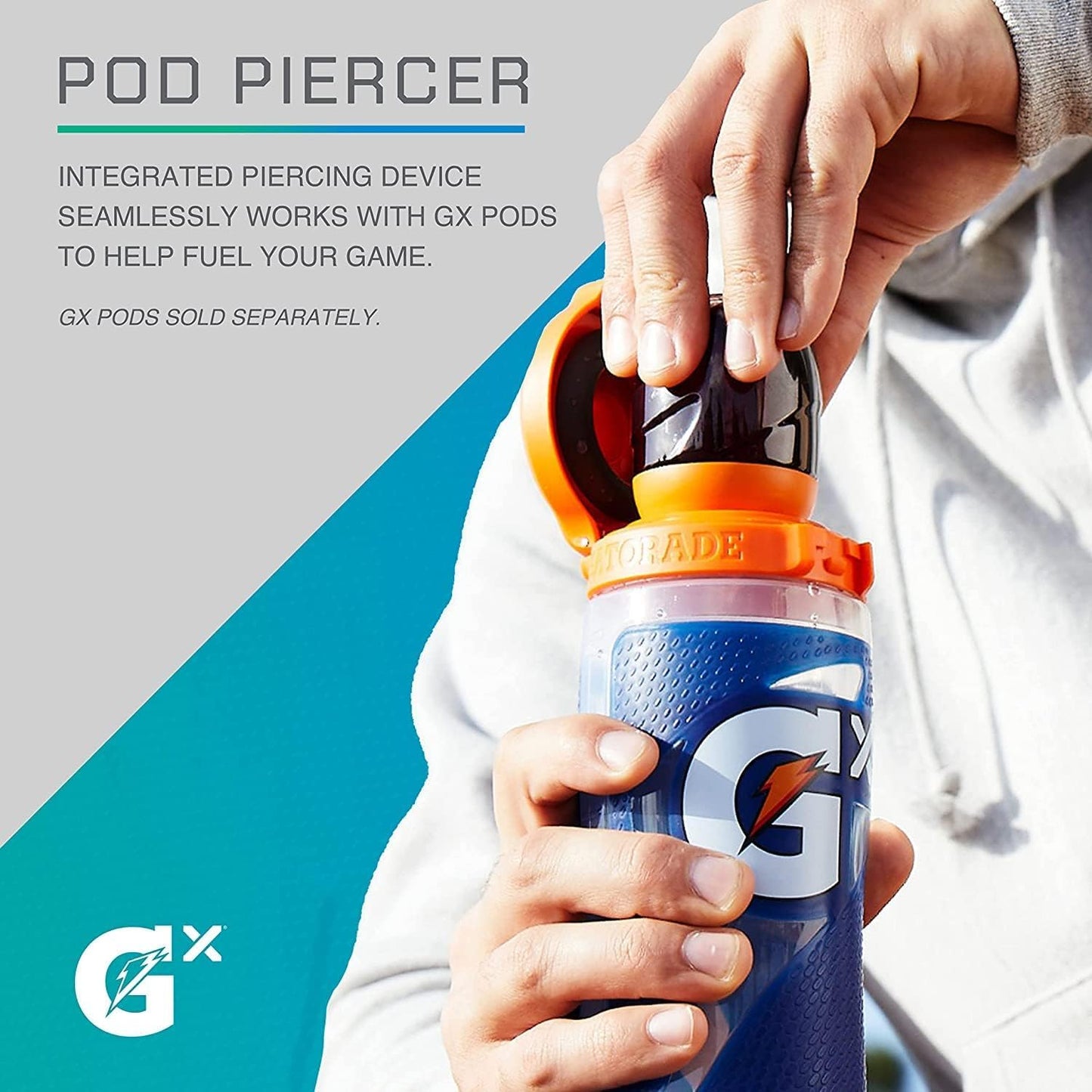 Gatorade Gx Kit, Marble Neon, 30oz - Hydration Mix for Athletes, Convenient Pack of 1, Sports Drink Enhancer