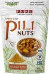 Sprouted Pili Nuts, Turmeric Blend, Certified Paleo & Keto (5 oz)