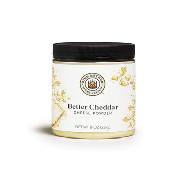 King Arthur Better Cheddar Cheese Powder: enhanced Sharp Cheddar Flavor for Popcorn  Pasta  and More - Versatile Cooking Ingredient in 8 oz Reusable Jar - Elevate Your Dishes with Rich  Authentic Taste