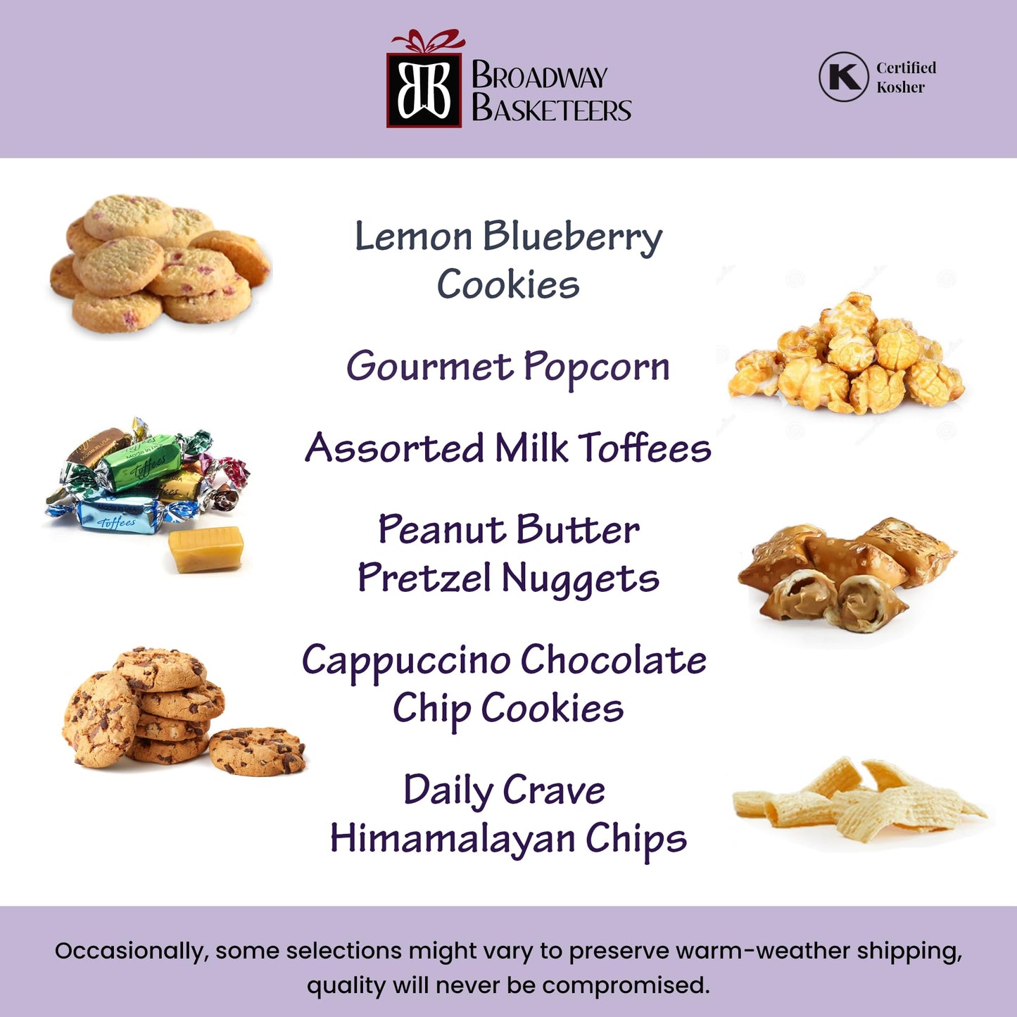 Broadway Basketeers Valentines Day Chocolate Food Gift Basket Tower Snack Gifts For Women, Men, Families, College – Delivery For Birthday, Appreciation, Thank You, Get Well Soon Care Package