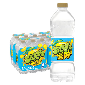 SPLASH BLAST Splash Refresher Lemon Flavor Water Beverage, 16.9 Fl Oz Bottles, 24 Count