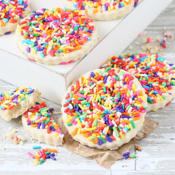 Dulcet Gift Baskets Elegant Sprinkle Cookie-Chocolate Fudge Brownie Gourmet Bakery Gift Basket Great Gift For Birthdays, New Baby, Anniversaries- Mother’S Day.