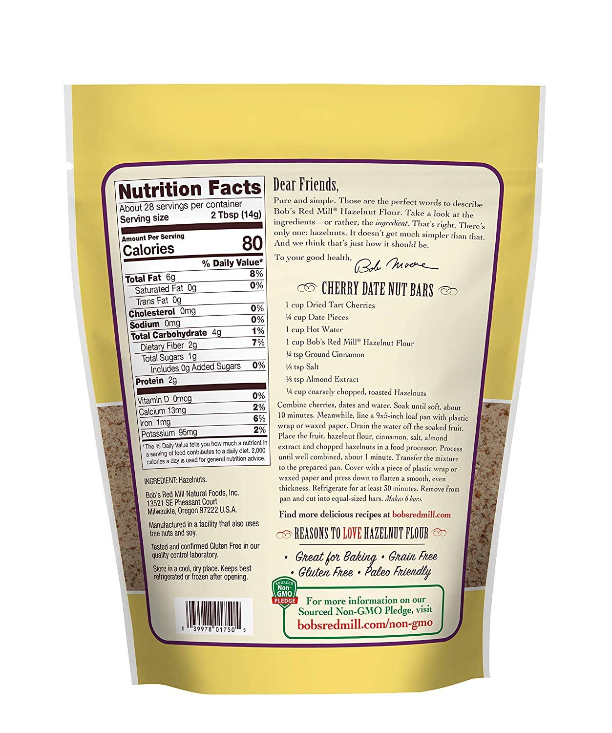 Bob'S Red Mill Hazelnut Flour, 14 Oz (Pack Of 2)