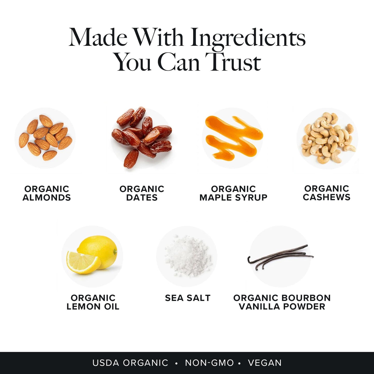 Truvani Plant Based Snack Bars | Lemon Bar 1 Pack | 6G Protein | Usda Organic And Vegan | The Only Bar | Dairy, Soy, And Gluten