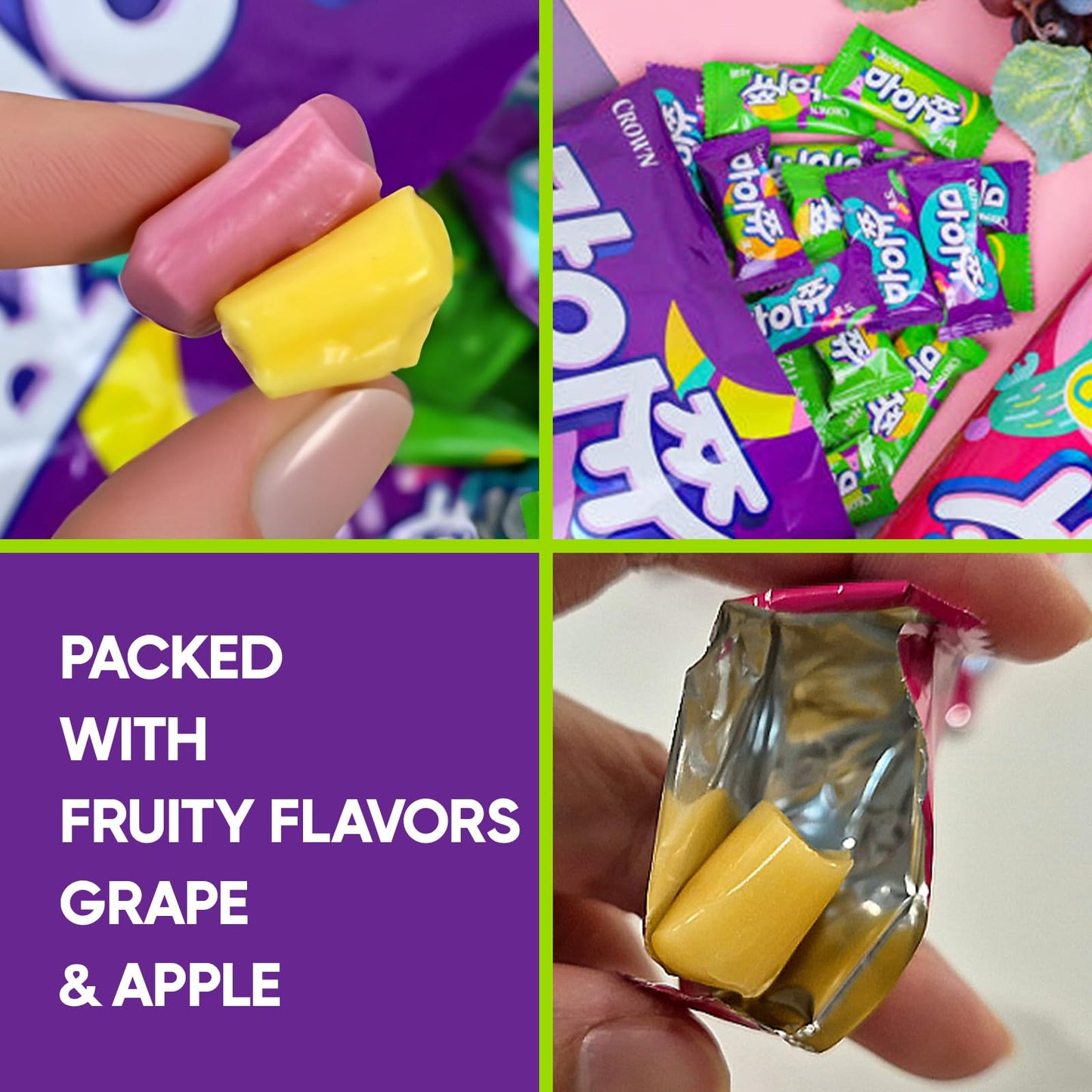 COELO MyChew G  & Apple Flavor Assortment Soft Chewing Candy Combo Set 284g Game Day Snack