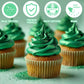 Nomeca Edible Glitter for Drinks & Cakes, 8g Food Grade Luster Dust, 11-Fruit Green