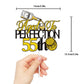 LINGBOOM Aged To Perfection Birthday Cake Toppers, 9.8 cm x 15 cm, Card Material, Model C-Age to Perfection, Color 55