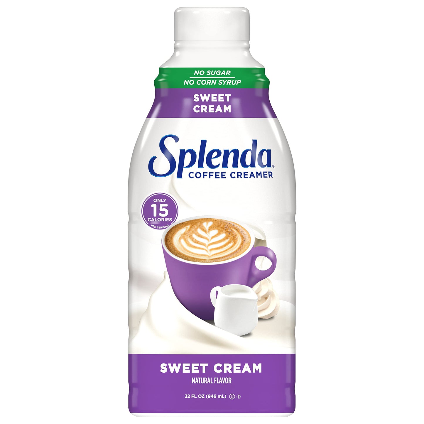 SPLENDA Sugar Free Sweet Cream Coffee Creamer, 32 Fl Oz (Pack of 2)